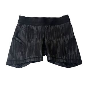 Lululemon Biker Shorts Gym Shorts Black and Gray Size 4